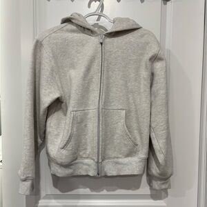 Aritzia Light Gray perfect zip hoodie